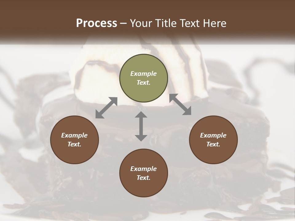 Ice Cream Brownie Gourmet PowerPoint Template