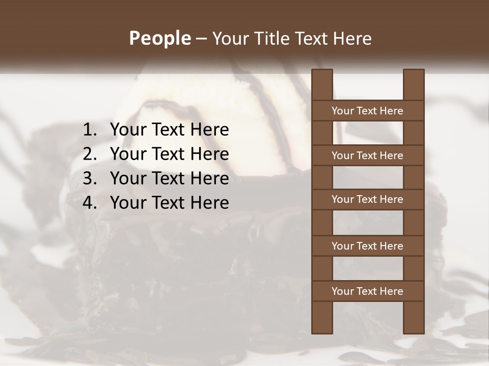 Ice Cream Brownie Gourmet PowerPoint Template