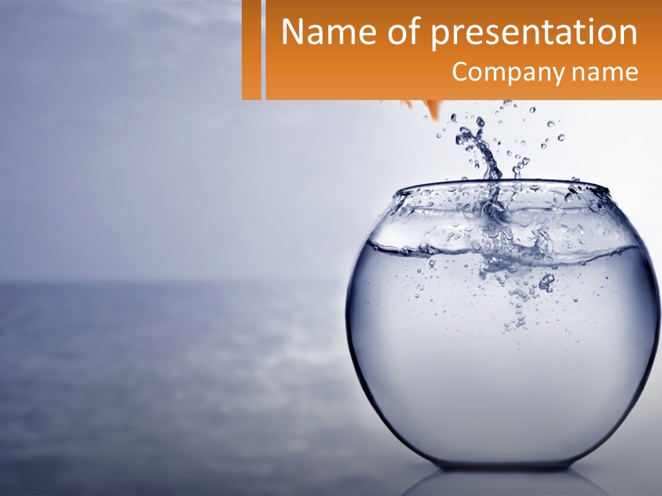 Pet Flying Glass PowerPoint Template