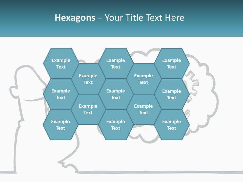 Bald Silhouette Raster PowerPoint Template