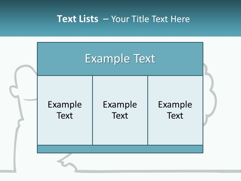 Bald Silhouette Raster PowerPoint Template