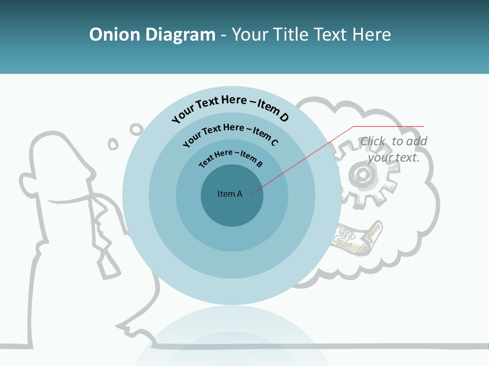 Bald Silhouette Raster PowerPoint Template
