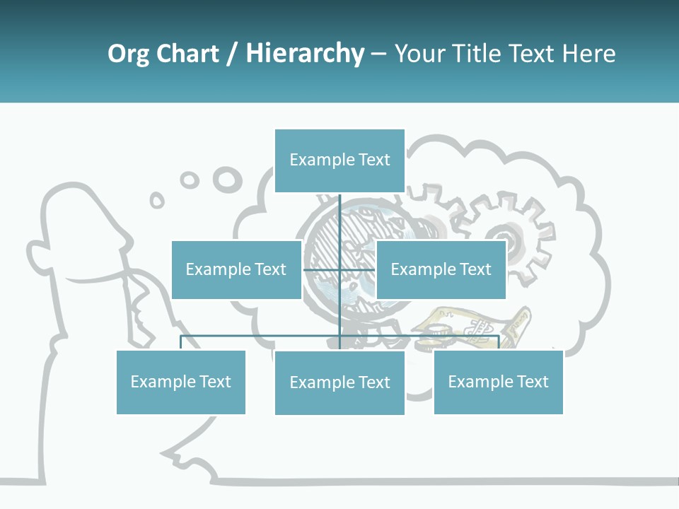 Bald Silhouette Raster PowerPoint Template
