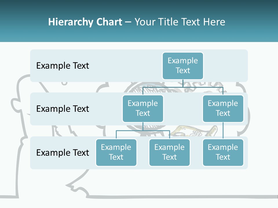 Bald Silhouette Raster PowerPoint Template