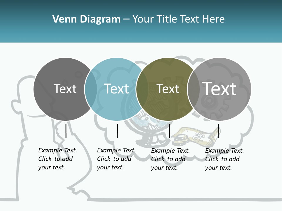 Bald Silhouette Raster PowerPoint Template