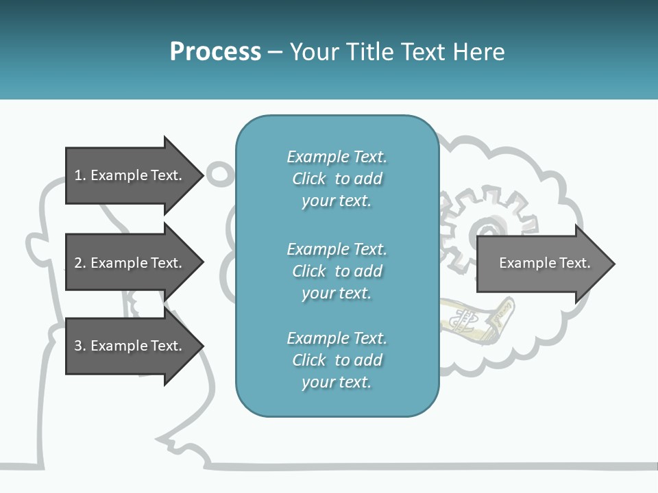 Bald Silhouette Raster PowerPoint Template