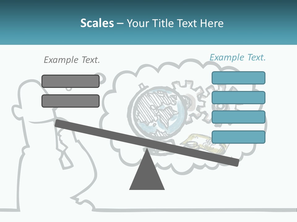 Bald Silhouette Raster PowerPoint Template