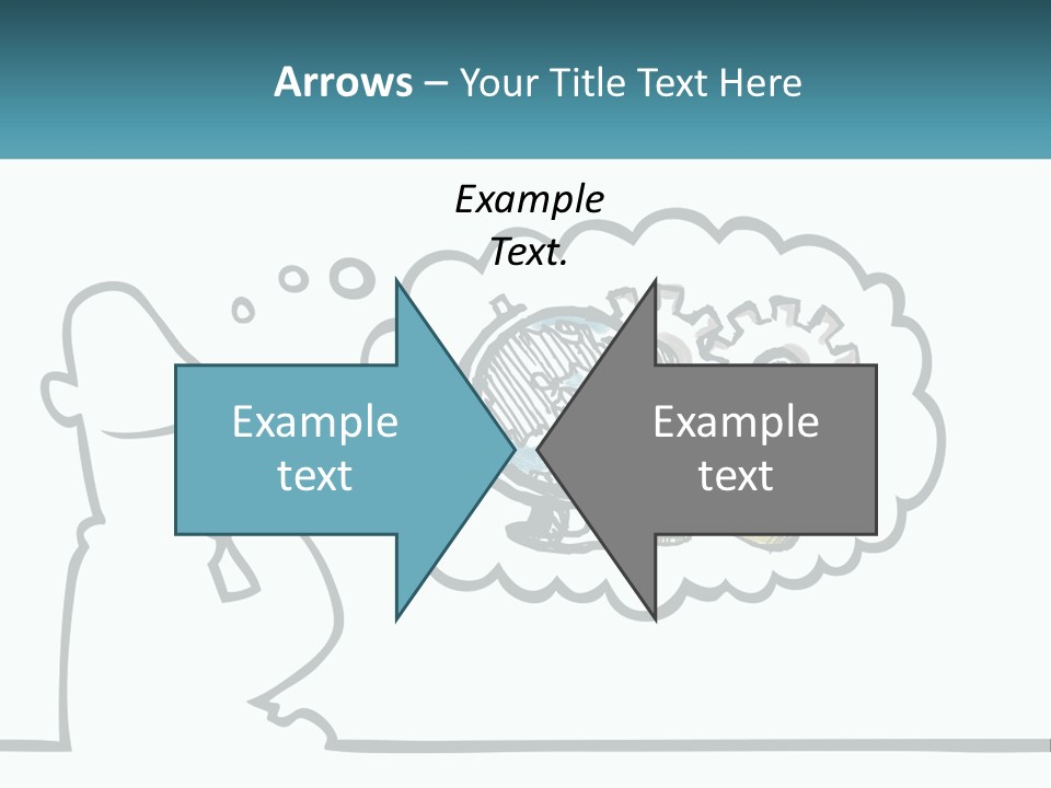 Bald Silhouette Raster PowerPoint Template