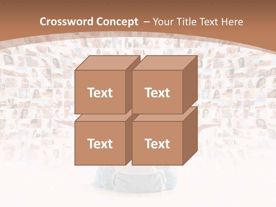 Fit Lady Lotus PowerPoint Template