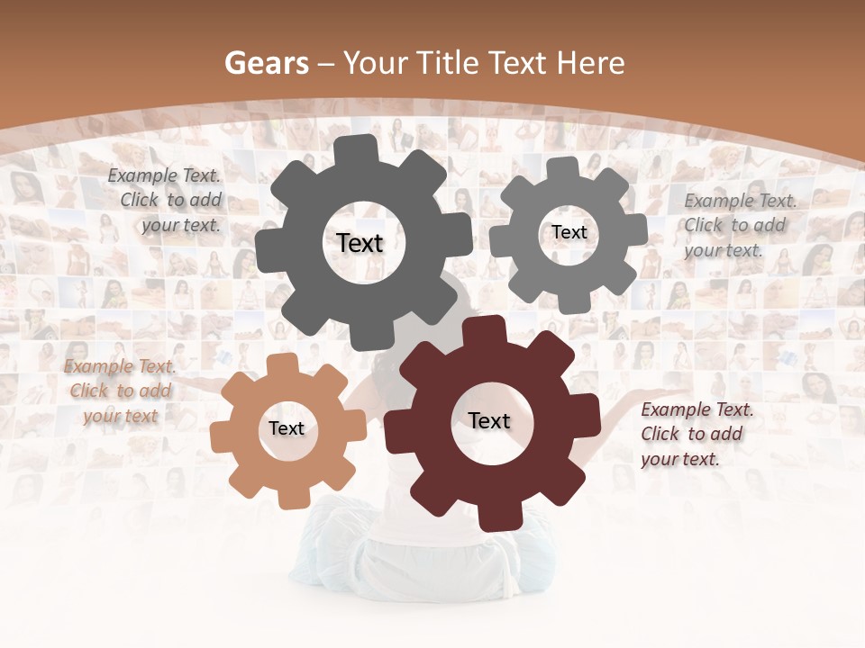 Fit Lady Lotus PowerPoint Template