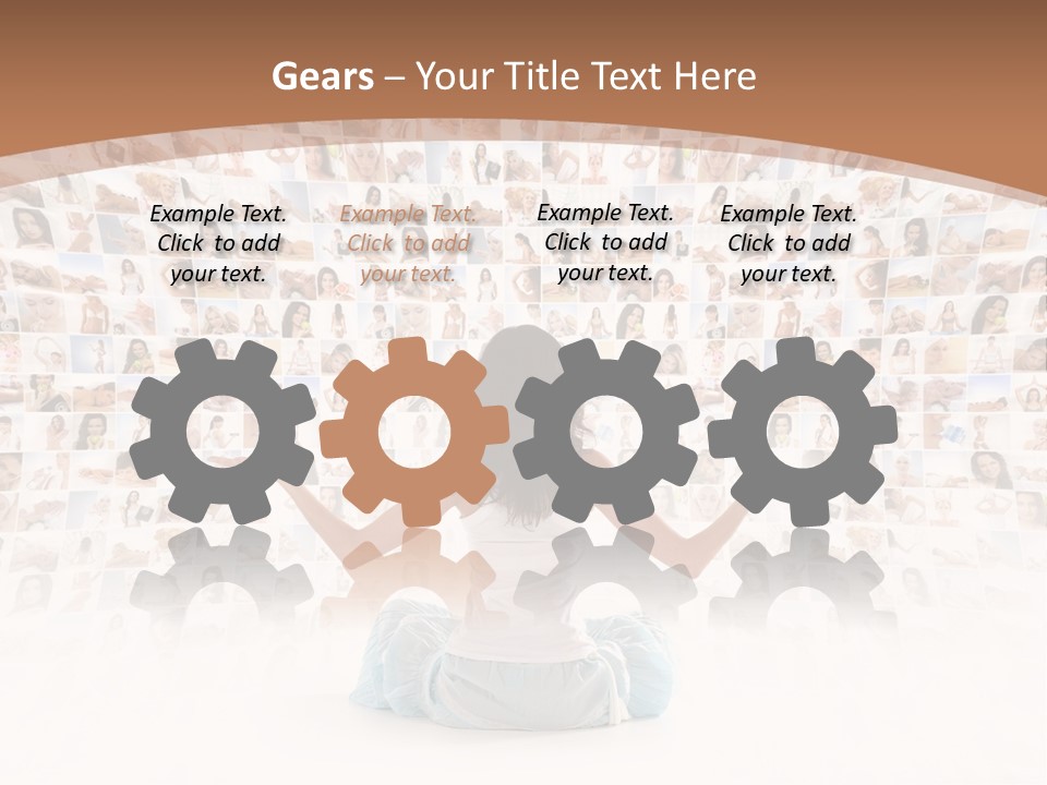 Fit Lady Lotus PowerPoint Template