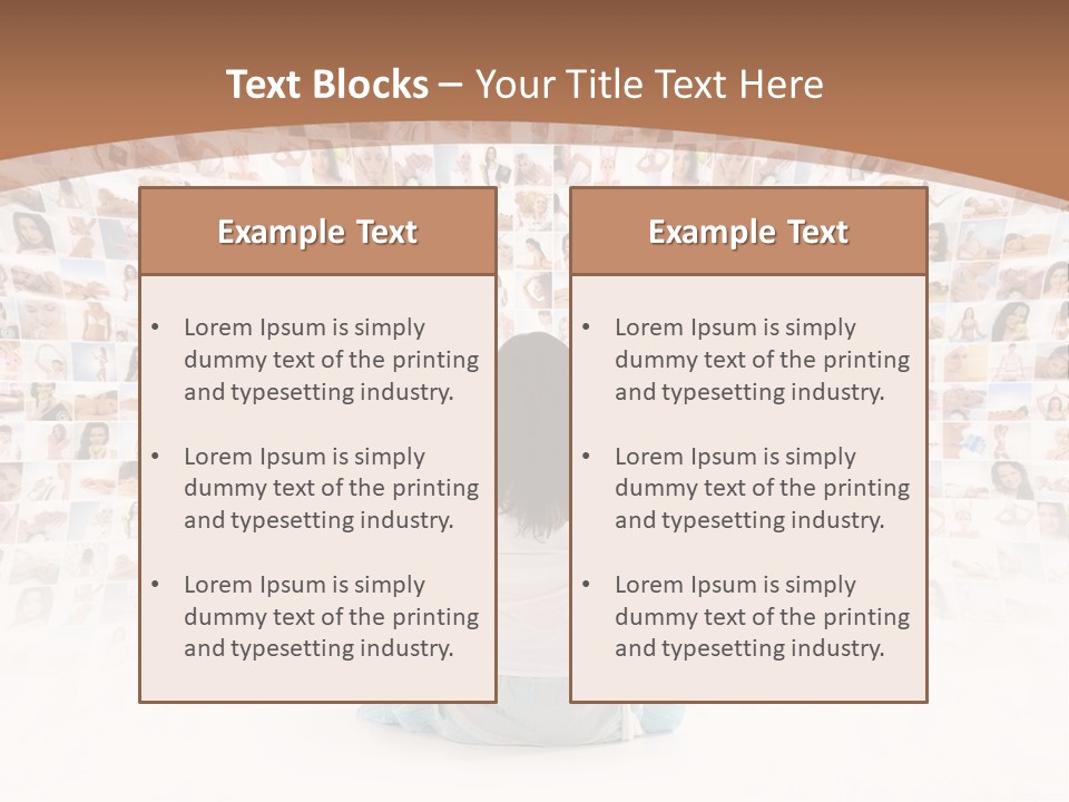 Fit Lady Lotus PowerPoint Template