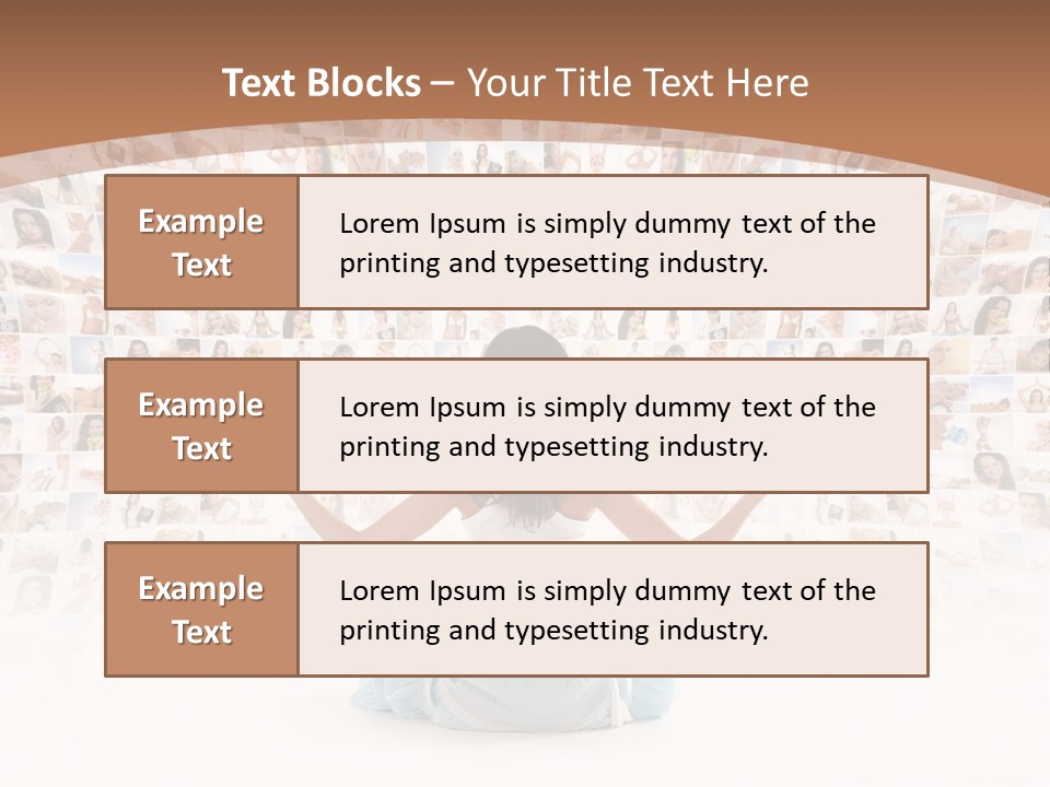 Fit Lady Lotus PowerPoint Template