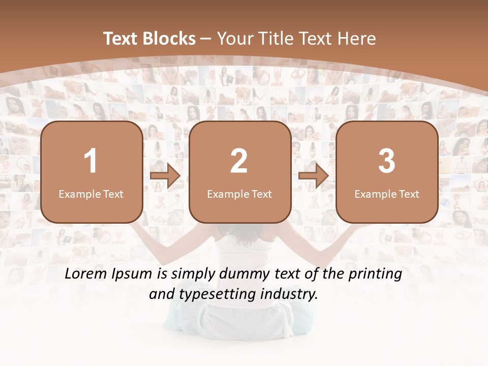 Fit Lady Lotus PowerPoint Template