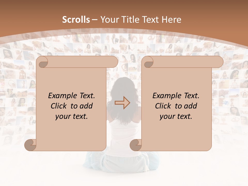 Fit Lady Lotus PowerPoint Template