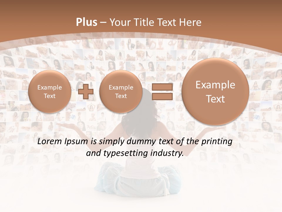 Fit Lady Lotus PowerPoint Template