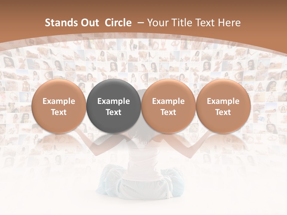 Fit Lady Lotus PowerPoint Template