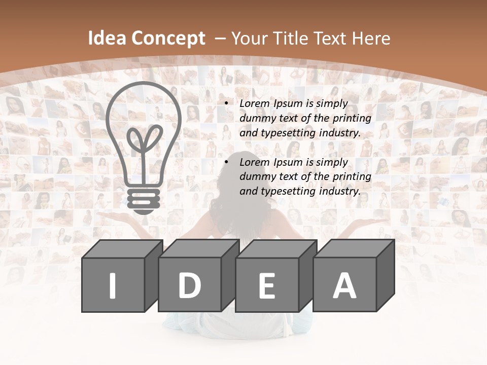 Fit Lady Lotus PowerPoint Template