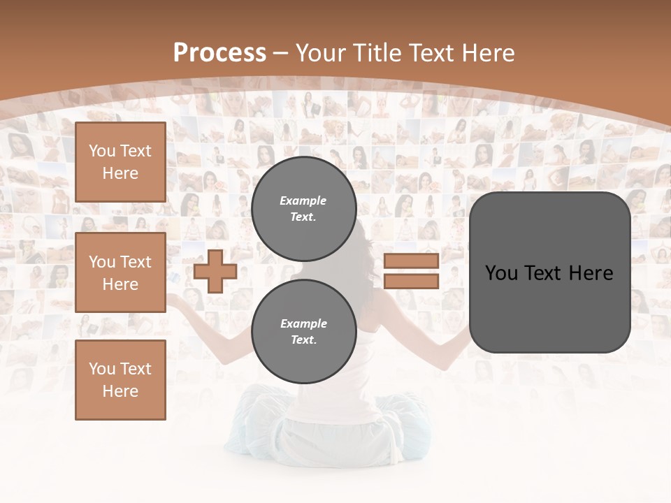 Fit Lady Lotus PowerPoint Template