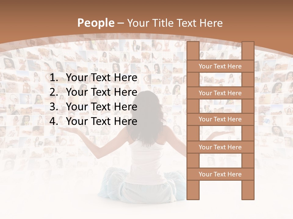 Fit Lady Lotus PowerPoint Template