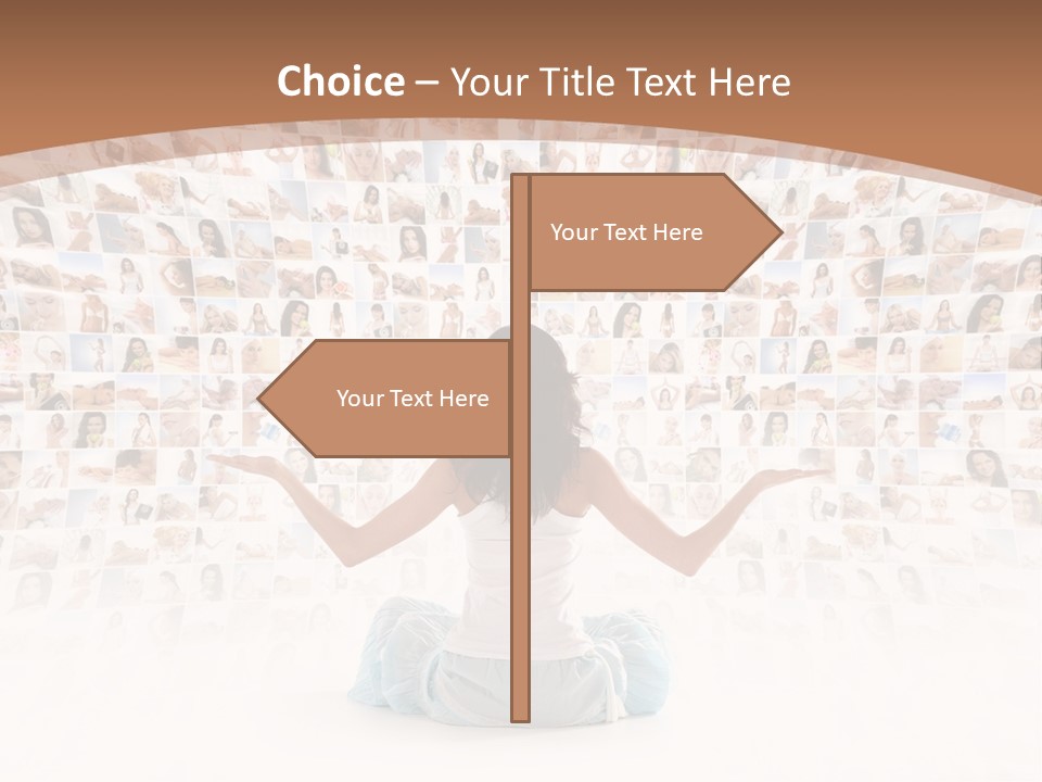 Fit Lady Lotus PowerPoint Template