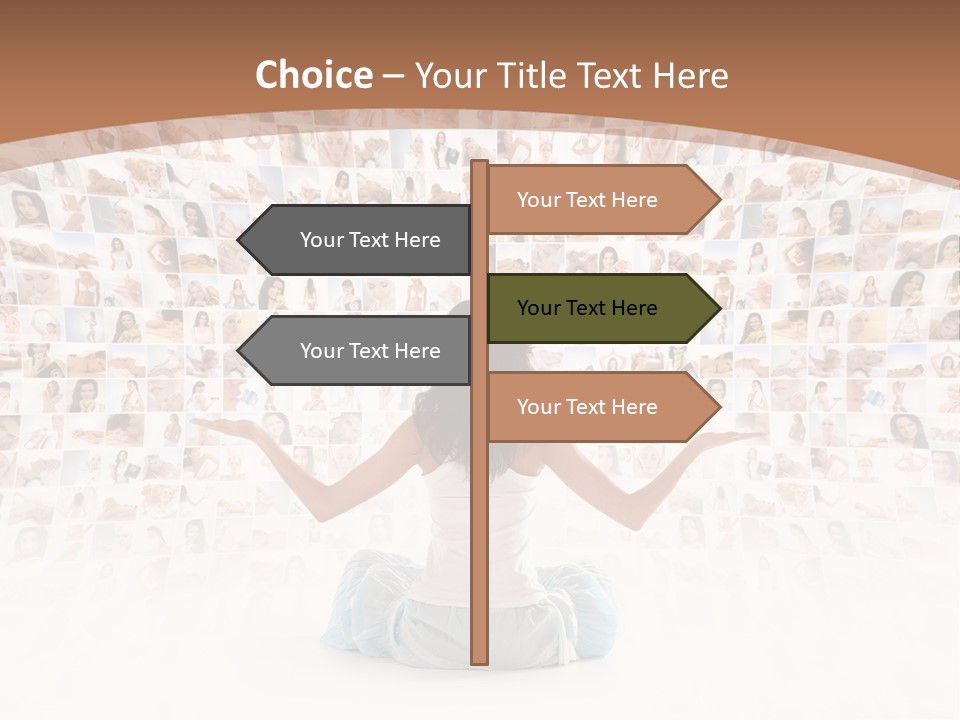 Fit Lady Lotus PowerPoint Template