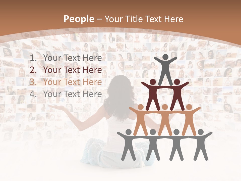 Fit Lady Lotus PowerPoint Template