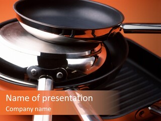 Frying Pan Food Panfried PowerPoint Template
