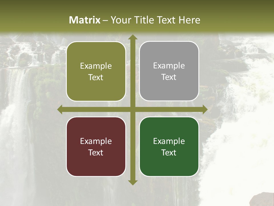 Brazil Cataract Foz Do Igua PowerPoint Template