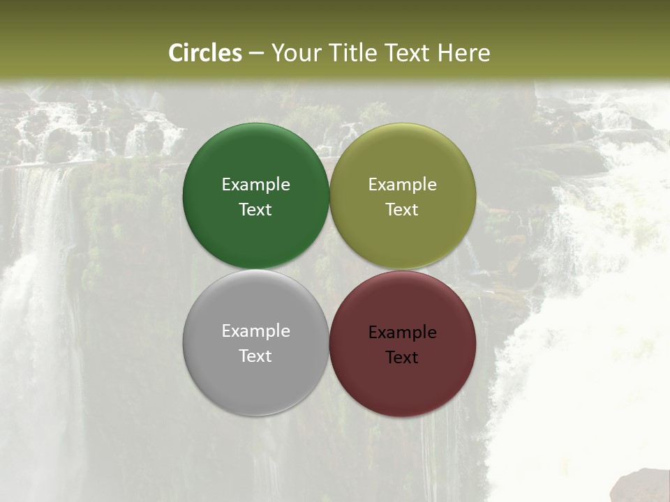 Brazil Cataract Foz Do Igua PowerPoint Template