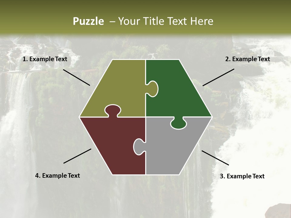 Brazil Cataract Foz Do Igua PowerPoint Template