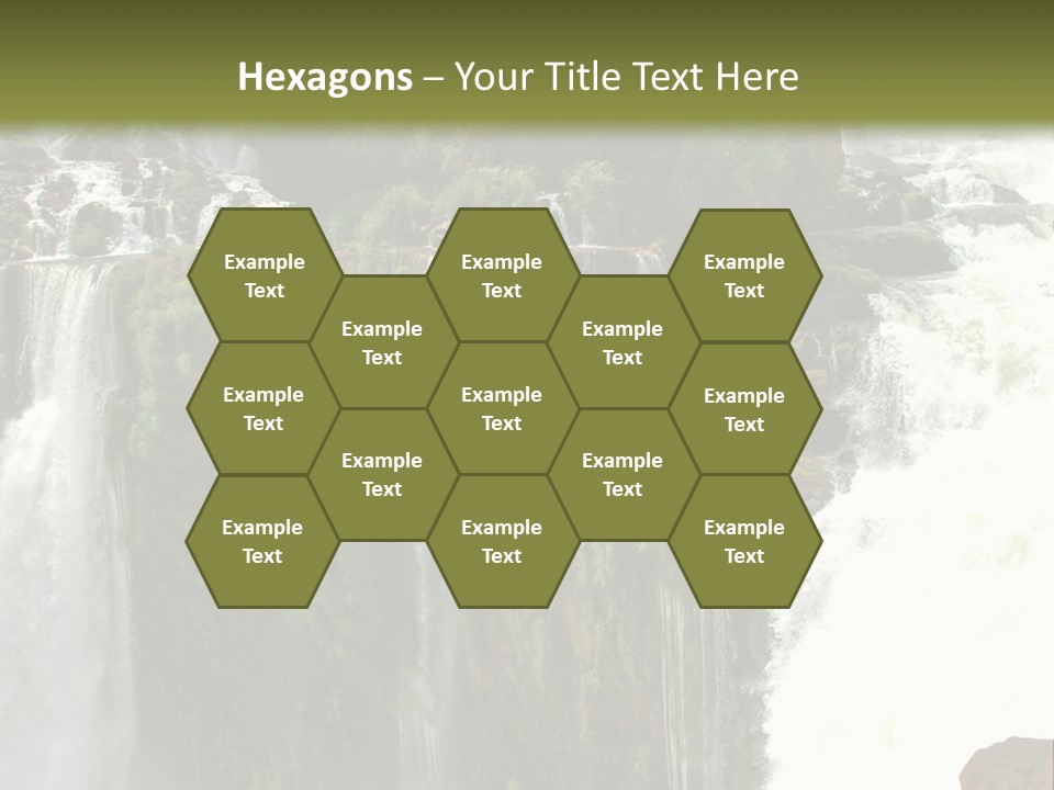 Brazil Cataract Foz Do Igua PowerPoint Template