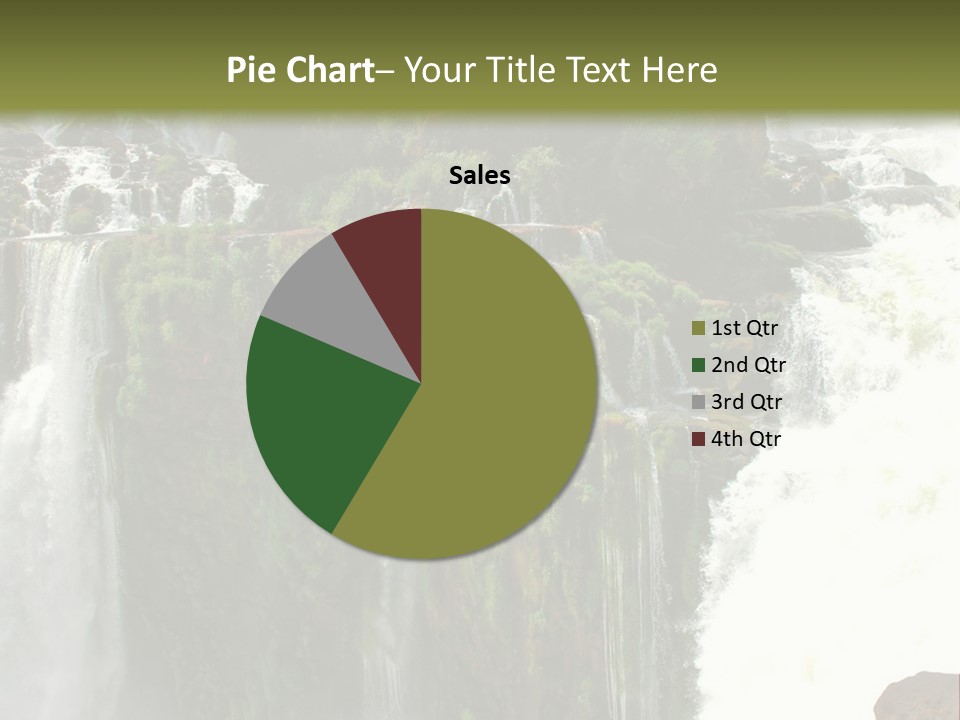 Brazil Cataract Foz Do Igua PowerPoint Template