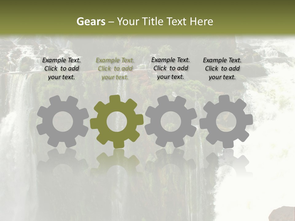 Brazil Cataract Foz Do Igua PowerPoint Template