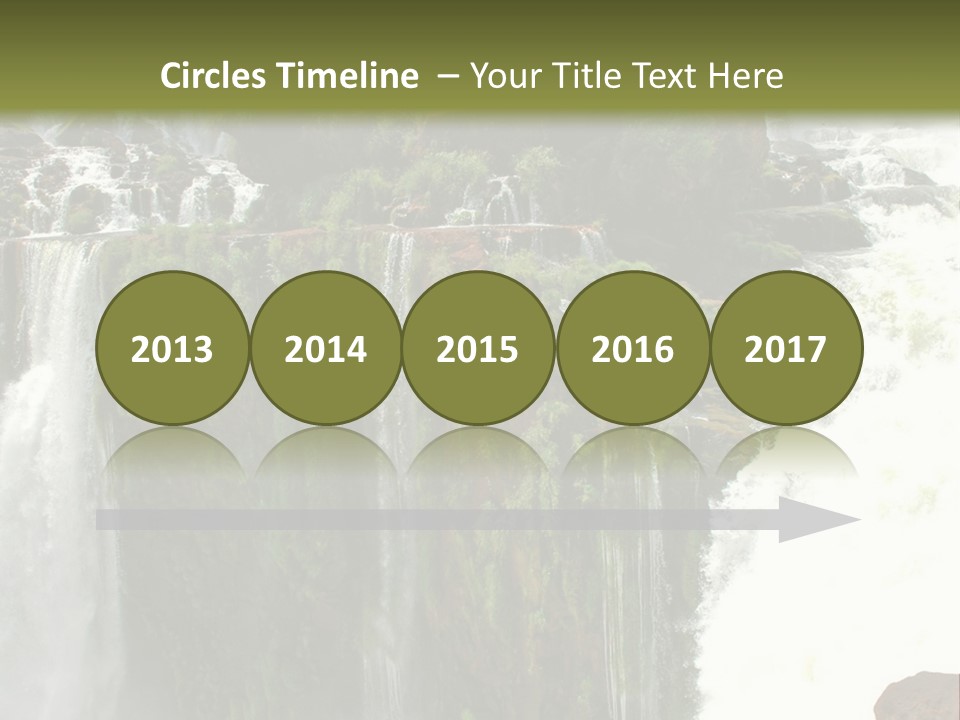 Brazil Cataract Foz Do Igua PowerPoint Template