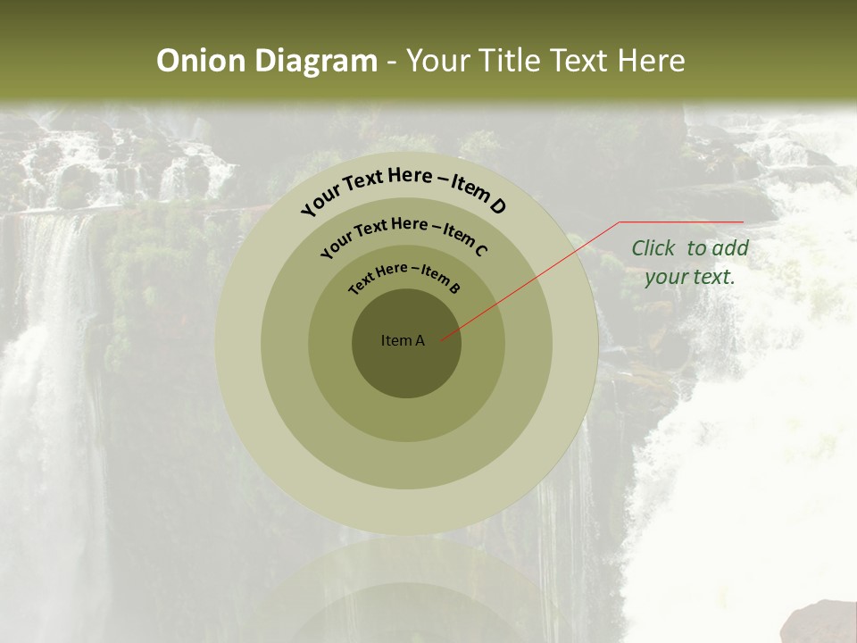 Brazil Cataract Foz Do Igua PowerPoint Template