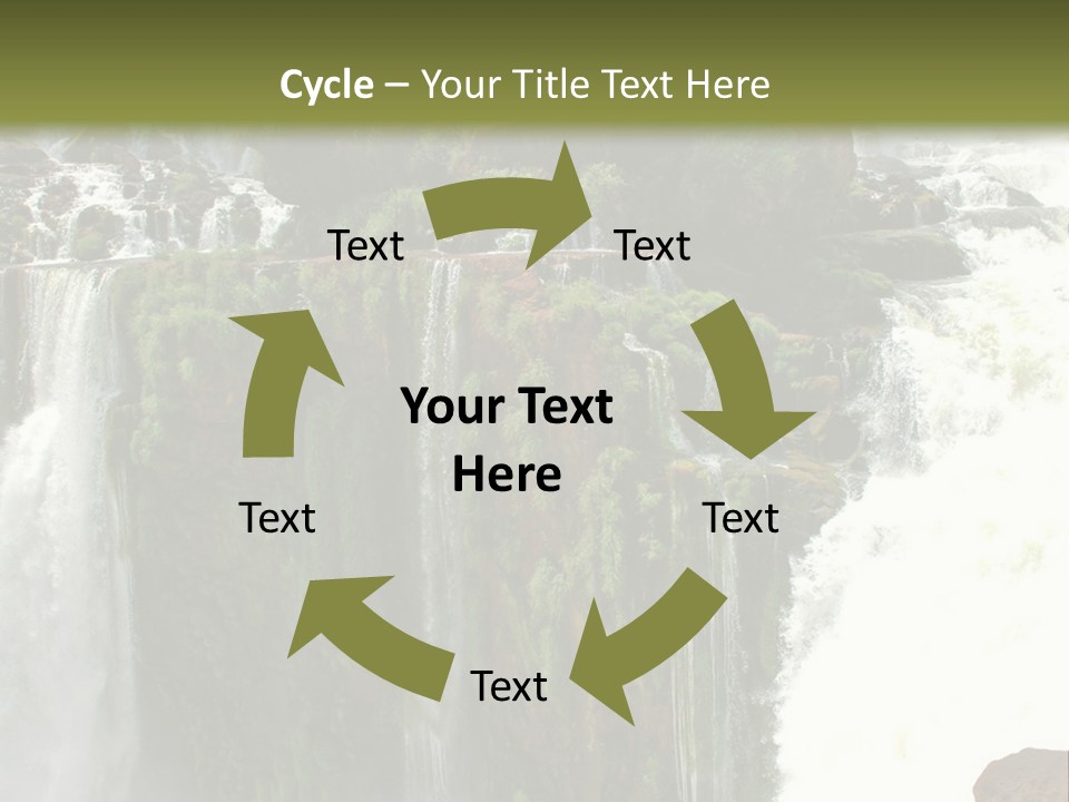 Brazil Cataract Foz Do Igua PowerPoint Template