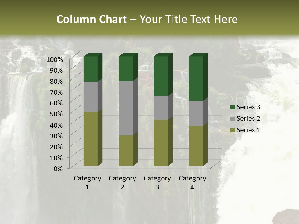 Brazil Cataract Foz Do Igua PowerPoint Template