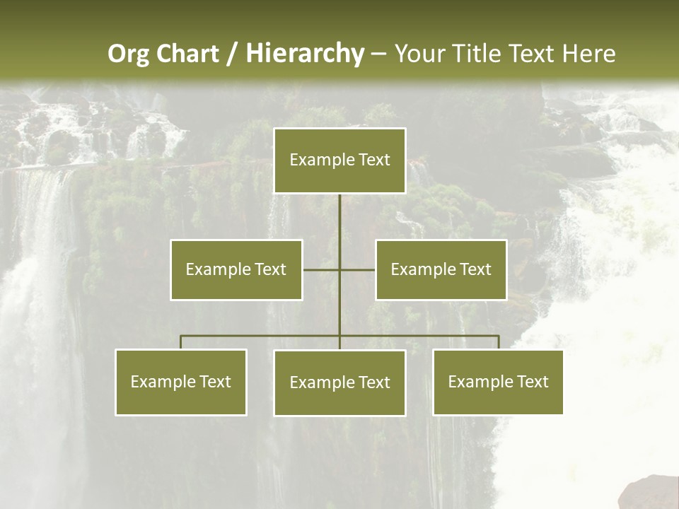 Brazil Cataract Foz Do Igua PowerPoint Template