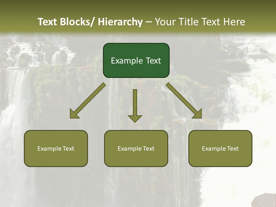 Brazil Cataract Foz Do Igua PowerPoint Template