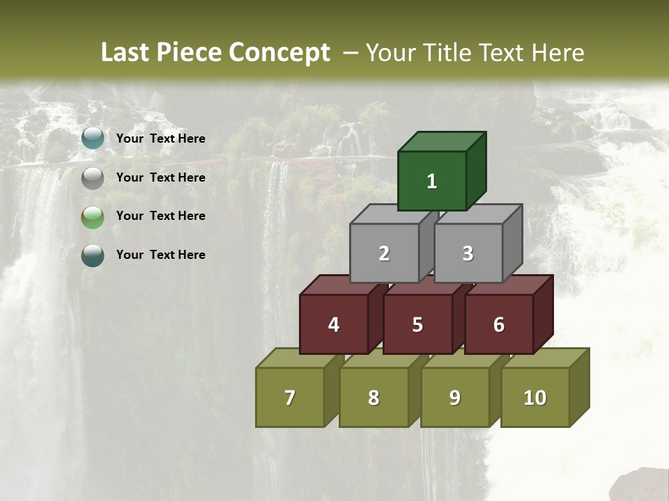 Brazil Cataract Foz Do Igua PowerPoint Template