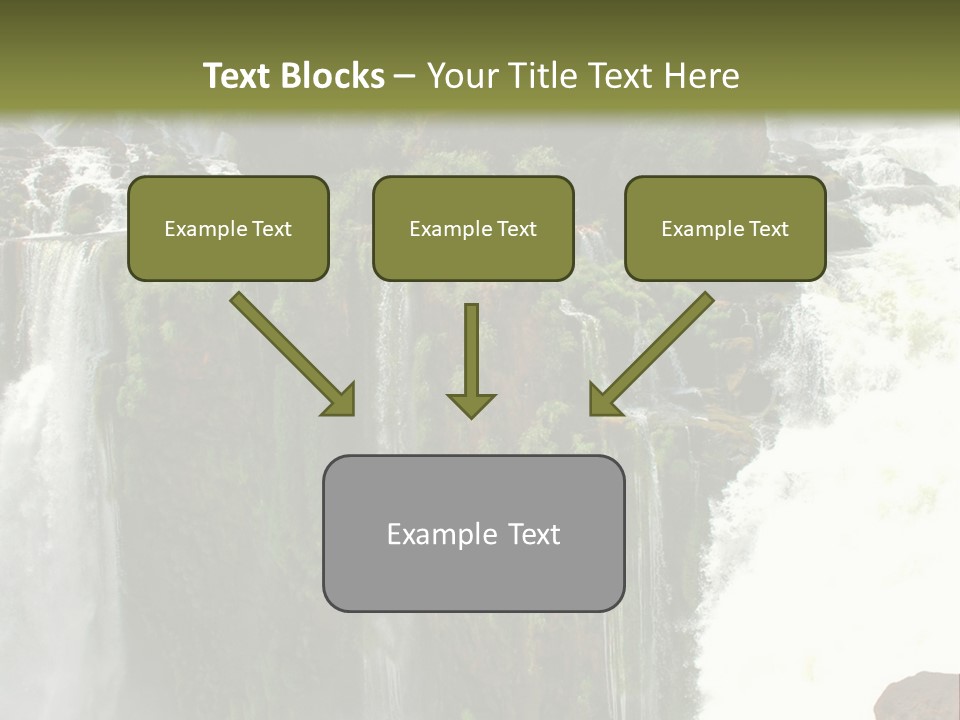 Brazil Cataract Foz Do Igua PowerPoint Template