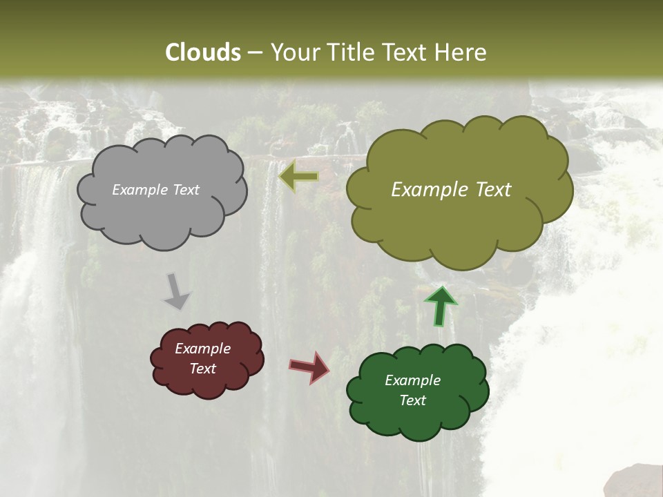 Brazil Cataract Foz Do Igua PowerPoint Template