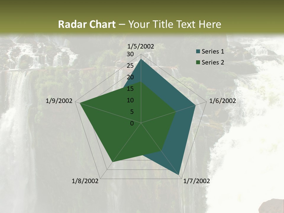 Brazil Cataract Foz Do Igua PowerPoint Template