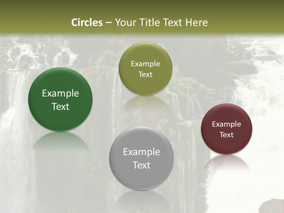 Brazil Cataract Foz Do Igua PowerPoint Template