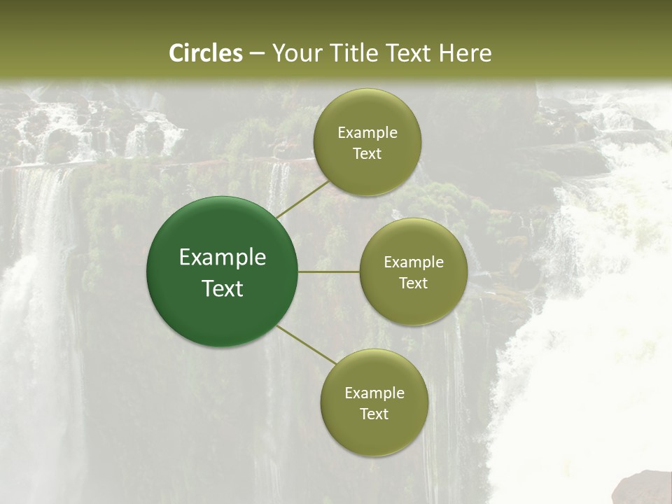 Brazil Cataract Foz Do Igua PowerPoint Template