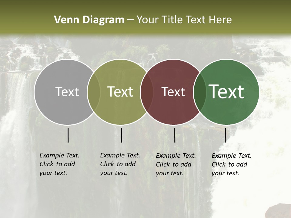 Brazil Cataract Foz Do Igua PowerPoint Template