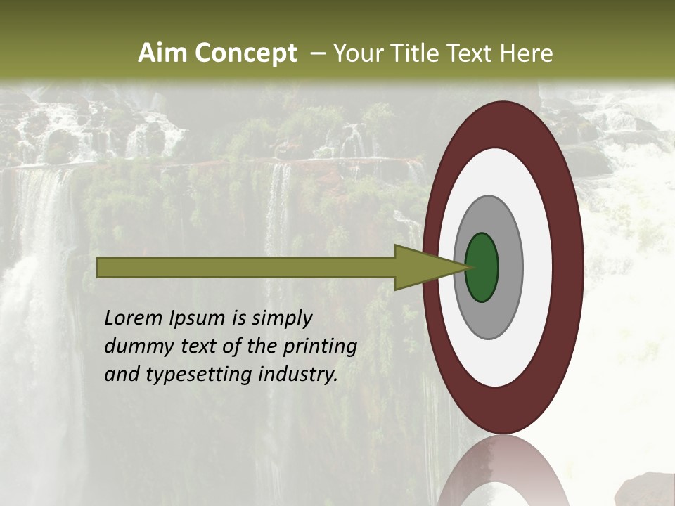 Brazil Cataract Foz Do Igua PowerPoint Template