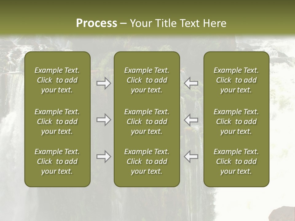 Brazil Cataract Foz Do Igua PowerPoint Template