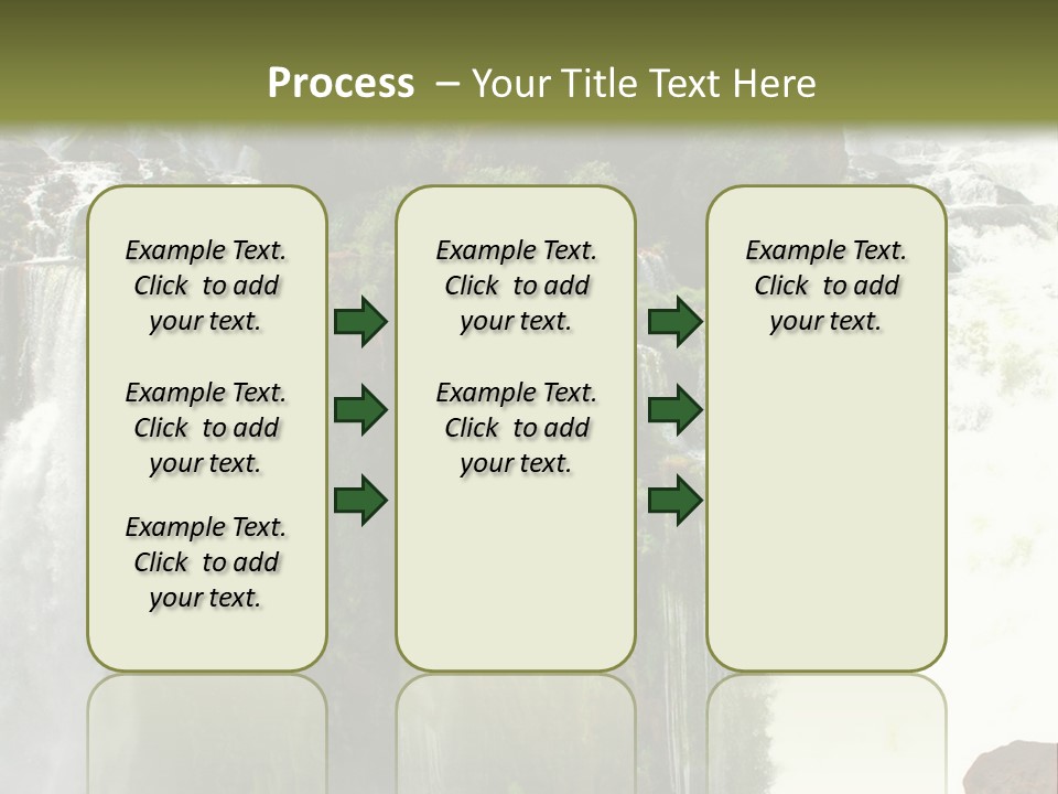 Brazil Cataract Foz Do Igua PowerPoint Template
